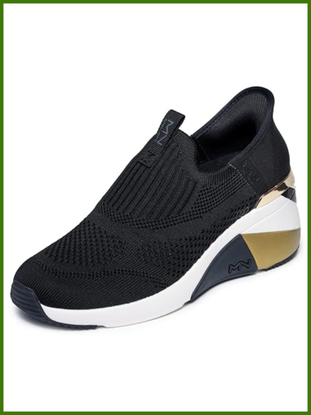 Skechers Hands Free Slip-In Wedge Sneaker Memory Foam Knit